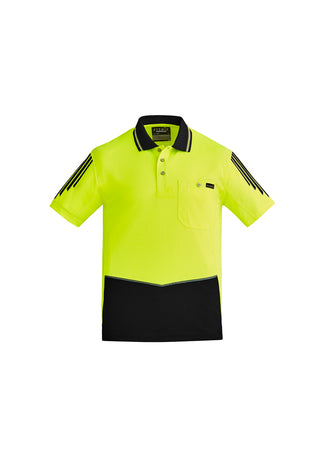 ZH315 - Mens Hi Vis Flux Short Sleeve Polo