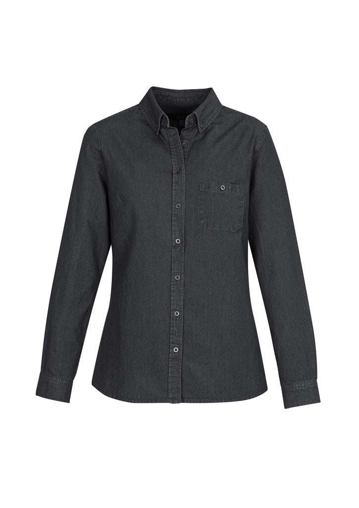 Ladies Indie Denim Long Sleeve Shirt