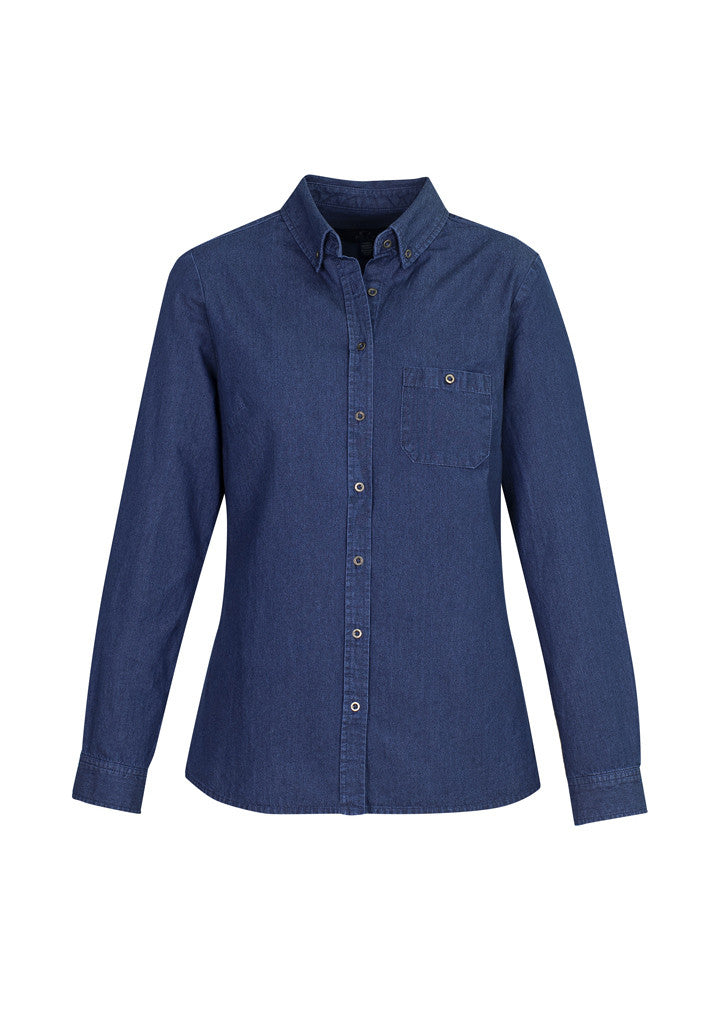 Ladies Indie Denim Long Sleeve Shirt
