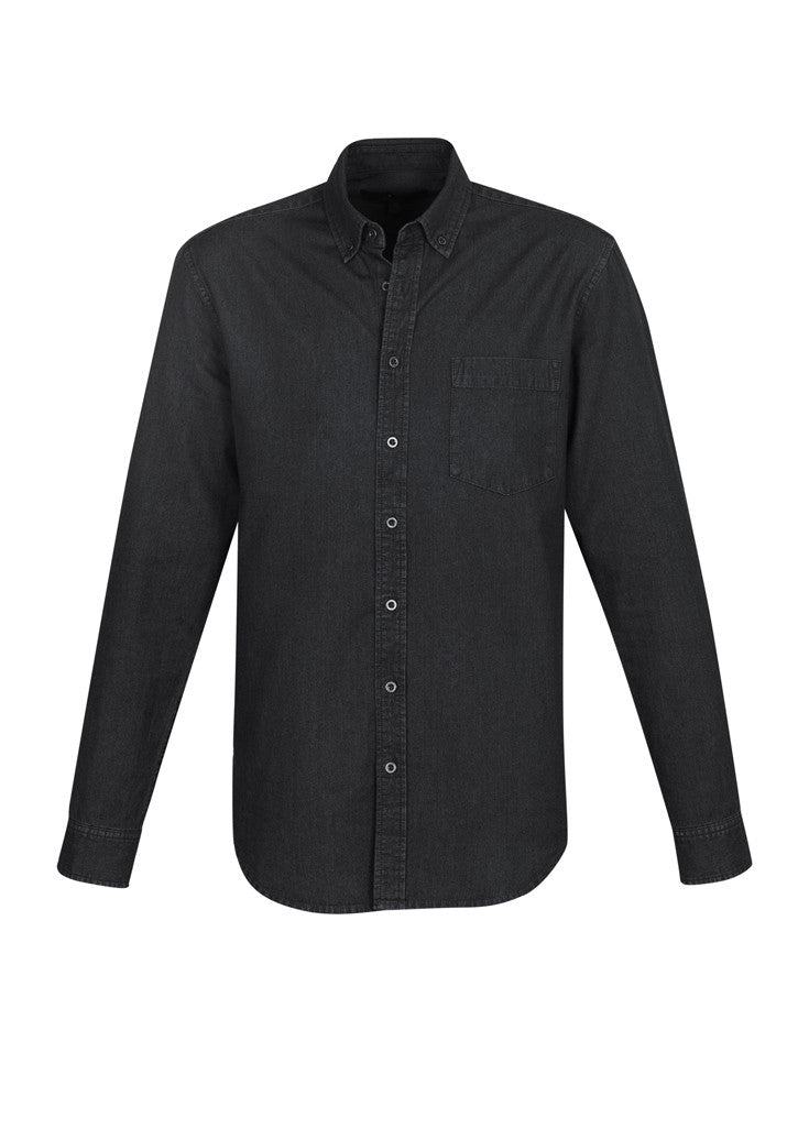 Mens Denim Long Sleeve Shirt S017ML