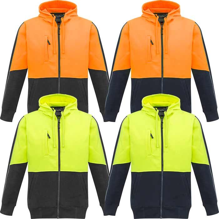 Unisex Hi Vis Full Zip Hoodie ZT485