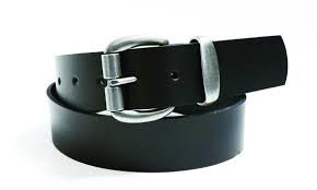 Modena Black Leather Belt