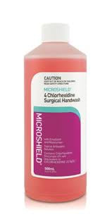 Microshield 4 Chlorhexidine Surgical Handwash 500ml