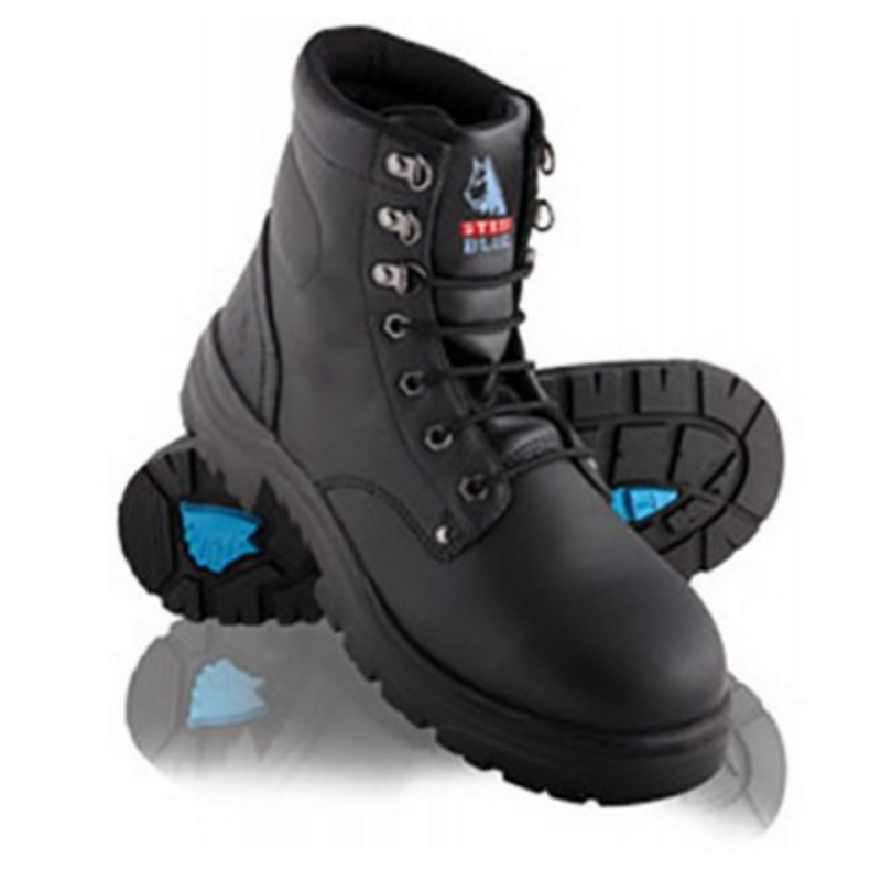 Argyle Lace up Boot - Steel Blue  312102