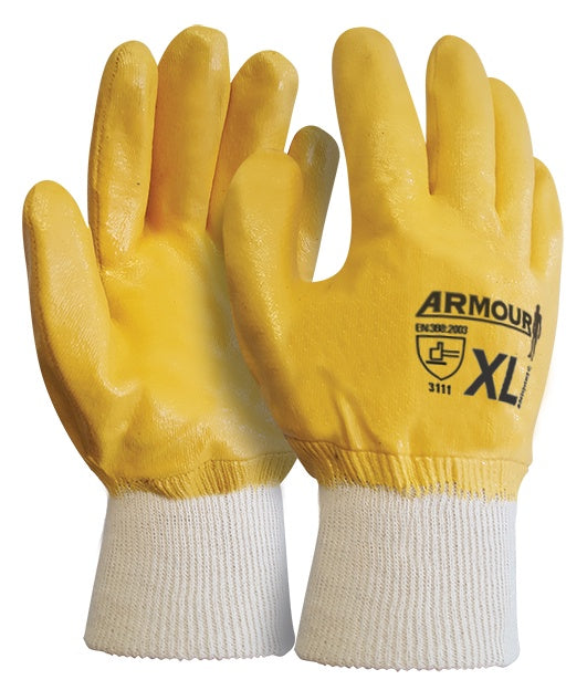 Armour Orange Nitrile Full Coat Glove - XL