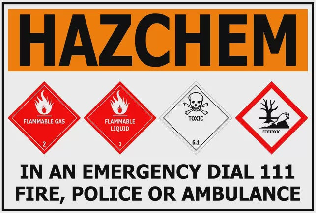 Hazchem Stickers