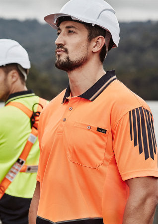 ZH315 - Mens Hi Vis Flux Short Sleeve Polo